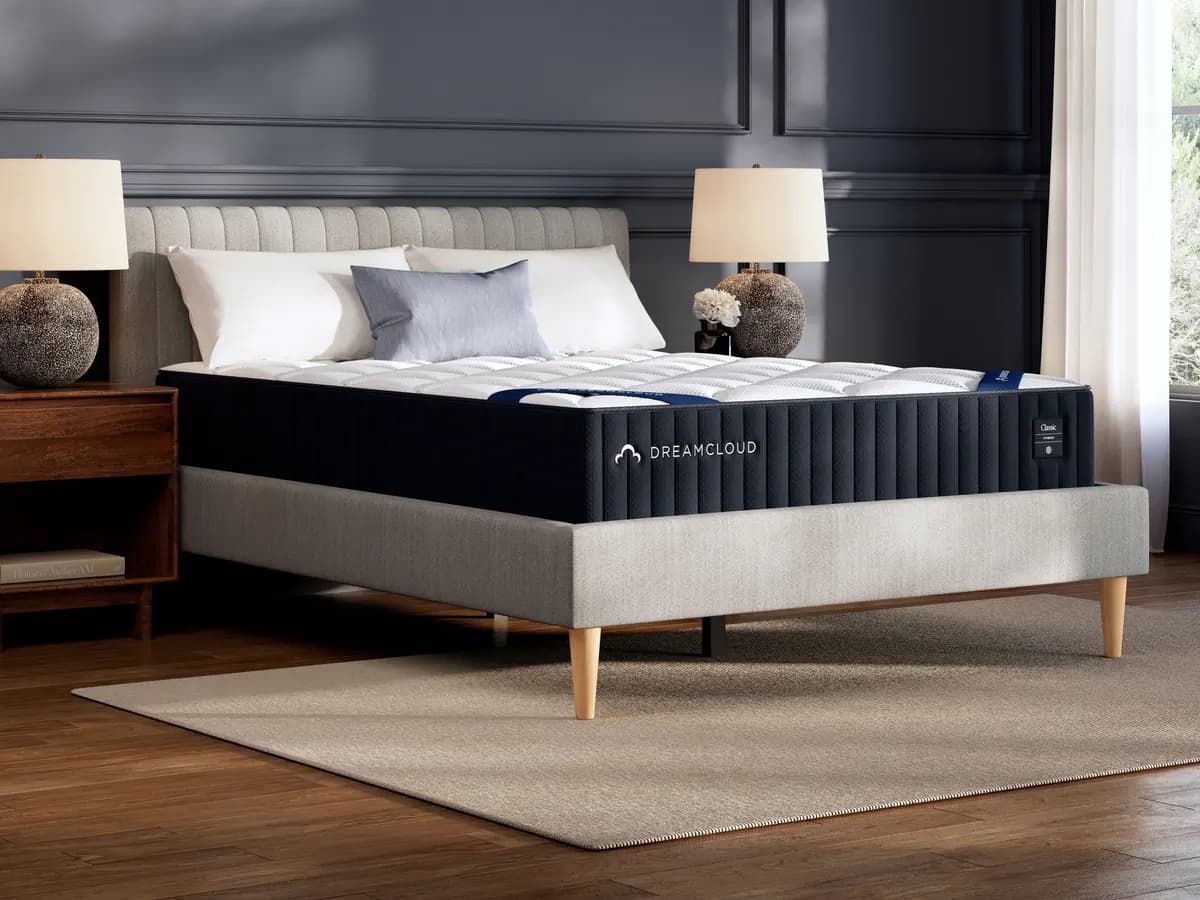 DreamCloud Classic hybrid mattress with quilted cashmere-blend top