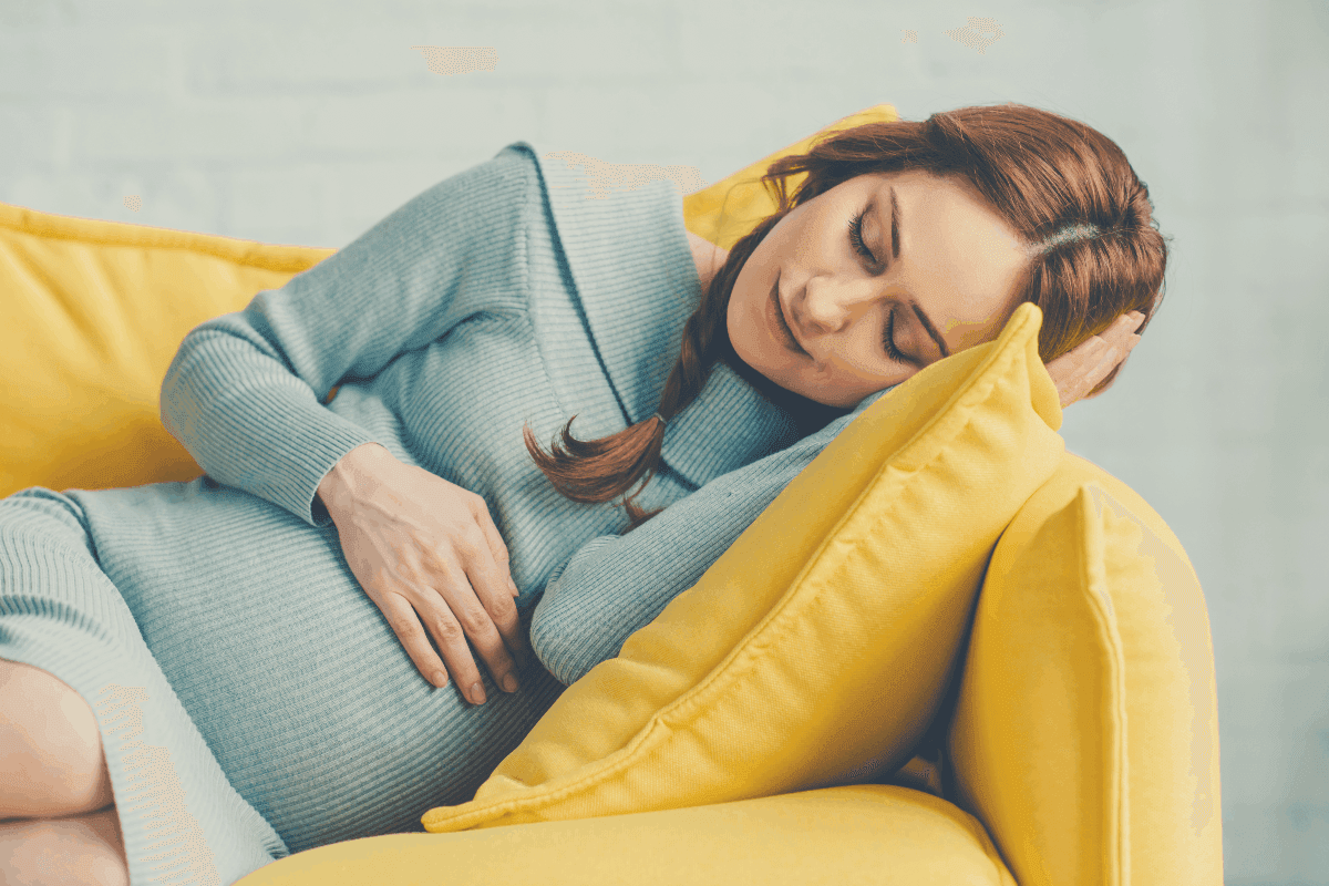 lying down left side with pregnancy