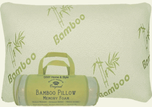 bamboo pillow with carry bag