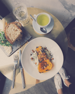 beautiful breakfast on a plate